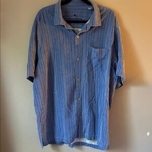 Tommy Bahama Blue and White Casual Shirt